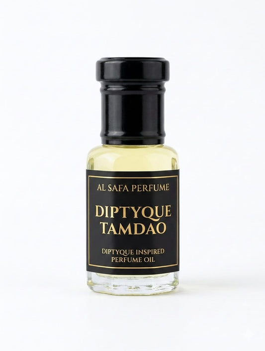 Diptyque Tamdao perfume oil bottle on a white background